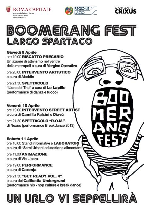 locandina boomerang fest